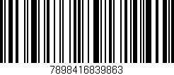 Código de barras (EAN, GTIN, SKU, ISBN): '7898416839863'
