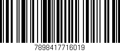 Código de barras (EAN, GTIN, SKU, ISBN): '7898417716019'