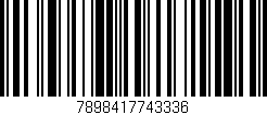 Código de barras (EAN, GTIN, SKU, ISBN): '7898417743336'