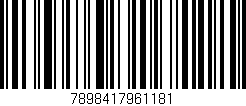 Código de barras (EAN, GTIN, SKU, ISBN): '7898417961181'