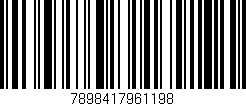 Código de barras (EAN, GTIN, SKU, ISBN): '7898417961198'
