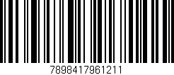 Código de barras (EAN, GTIN, SKU, ISBN): '7898417961211'