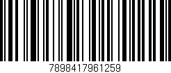 Código de barras (EAN, GTIN, SKU, ISBN): '7898417961259'