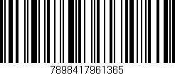 Código de barras (EAN, GTIN, SKU, ISBN): '7898417961365'