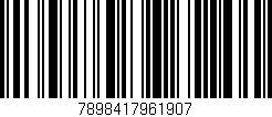 Código de barras (EAN, GTIN, SKU, ISBN): '7898417961907'