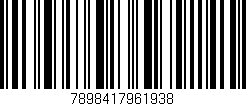 Código de barras (EAN, GTIN, SKU, ISBN): '7898417961938'