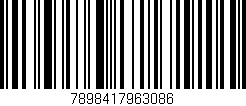 Código de barras (EAN, GTIN, SKU, ISBN): '7898417963086'