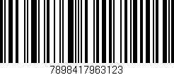 Código de barras (EAN, GTIN, SKU, ISBN): '7898417963123'