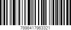 Código de barras (EAN, GTIN, SKU, ISBN): '7898417963321'