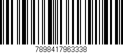 Código de barras (EAN, GTIN, SKU, ISBN): '7898417963338'