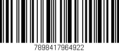 Código de barras (EAN, GTIN, SKU, ISBN): '7898417964922'