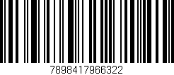 Código de barras (EAN, GTIN, SKU, ISBN): '7898417966322'