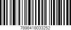 Código de barras (EAN, GTIN, SKU, ISBN): '7898418033252'