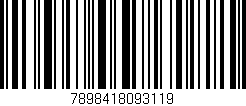 Código de barras (EAN, GTIN, SKU, ISBN): '7898418093119'