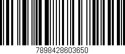 Código de barras (EAN, GTIN, SKU, ISBN): '7898428603650'