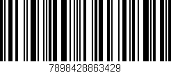 Código de barras (EAN, GTIN, SKU, ISBN): '7898428863429'