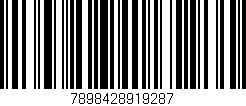 Código de barras (EAN, GTIN, SKU, ISBN): '7898428919287'