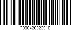 Código de barras (EAN, GTIN, SKU, ISBN): '7898428923918'