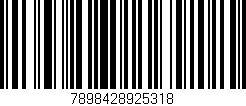 Código de barras (EAN, GTIN, SKU, ISBN): '7898428925318'