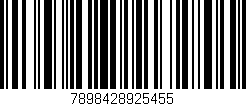 Código de barras (EAN, GTIN, SKU, ISBN): '7898428925455'