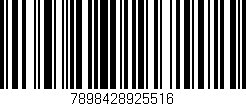 Código de barras (EAN, GTIN, SKU, ISBN): '7898428925516'