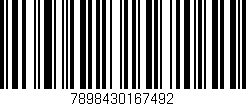 Código de barras (EAN, GTIN, SKU, ISBN): '7898430167492'