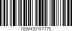 Código de barras (EAN, GTIN, SKU, ISBN): '7898430167775'