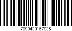 Código de barras (EAN, GTIN, SKU, ISBN): '7898430167935'