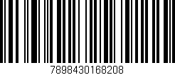 Código de barras (EAN, GTIN, SKU, ISBN): '7898430168208'