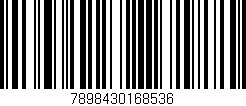 Código de barras (EAN, GTIN, SKU, ISBN): '7898430168536'