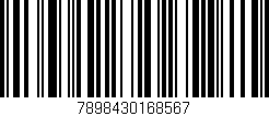 Código de barras (EAN, GTIN, SKU, ISBN): '7898430168567'