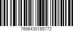 Código de barras (EAN, GTIN, SKU, ISBN): '7898430168772'