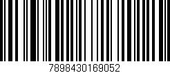 Código de barras (EAN, GTIN, SKU, ISBN): '7898430169052'