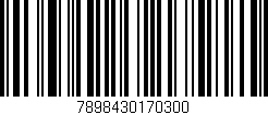 Código de barras (EAN, GTIN, SKU, ISBN): '7898430170300'
