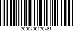 Código de barras (EAN, GTIN, SKU, ISBN): '7898430170461'