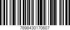Código de barras (EAN, GTIN, SKU, ISBN): '7898430170607'