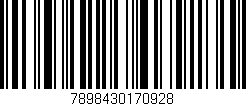 Código de barras (EAN, GTIN, SKU, ISBN): '7898430170928'