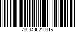 Código de barras (EAN, GTIN, SKU, ISBN): '7898430210815'