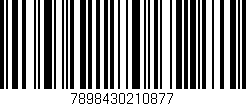 Código de barras (EAN, GTIN, SKU, ISBN): '7898430210877'
