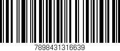Código de barras (EAN, GTIN, SKU, ISBN): '7898431316639'
