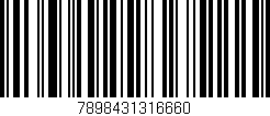 Código de barras (EAN, GTIN, SKU, ISBN): '7898431316660'