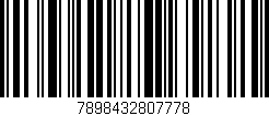 Código de barras (EAN, GTIN, SKU, ISBN): '7898432807778'