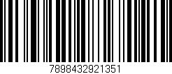 Código de barras (EAN, GTIN, SKU, ISBN): '7898432921351'