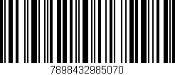 Código de barras (EAN, GTIN, SKU, ISBN): '7898432985070'