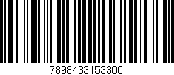 Código de barras (EAN, GTIN, SKU, ISBN): '7898433153300'