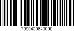 Código de barras (EAN, GTIN, SKU, ISBN): '7898438640898'