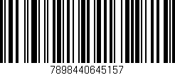 Código de barras (EAN, GTIN, SKU, ISBN): '7898440645157'