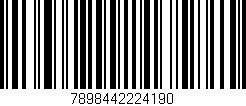 Código de barras (EAN, GTIN, SKU, ISBN): '7898442224190'