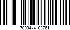 Código de barras (EAN, GTIN, SKU, ISBN): '7898444183761'