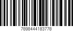 Código de barras (EAN, GTIN, SKU, ISBN): '7898444183778'